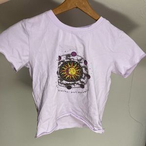 light purple baby tee